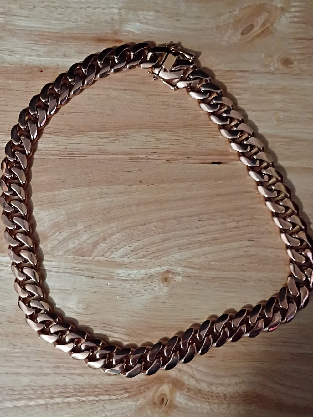 Men's Rose Gold Cuban Link Chain - Stylish Statement Necklace